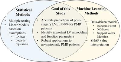 Understanding post-surgical decline in left ventricular function in primary mitral regurgitation using regression and machine learning models